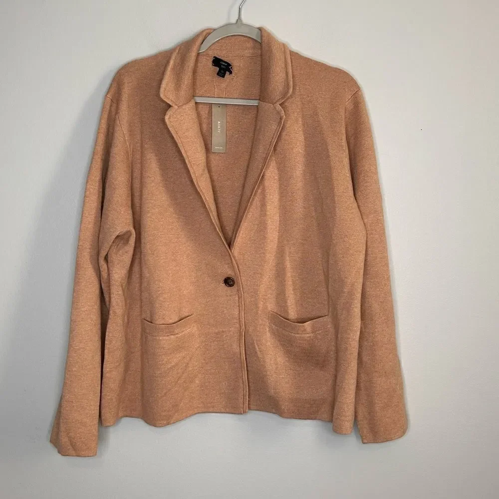 J.Crew 365 Cropped single-button sweater-blazer NWT